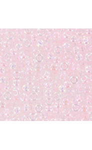 Miyuki rocailles Perlen 8/0 - Transparent pale pink ab 8-265